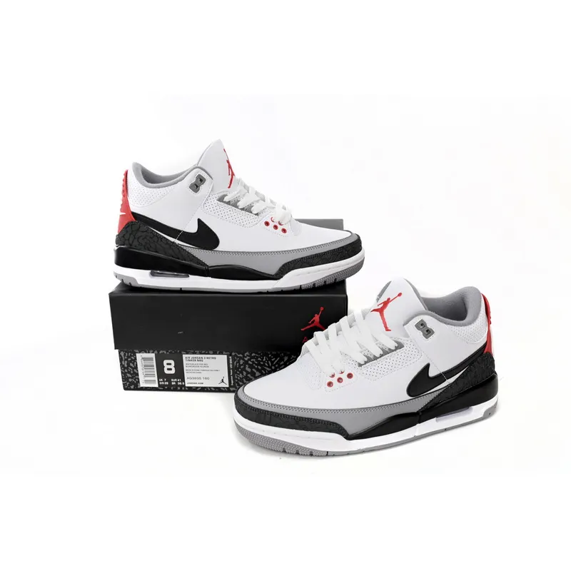 LS Air Jordan 3 “Tinker” White Manuscript