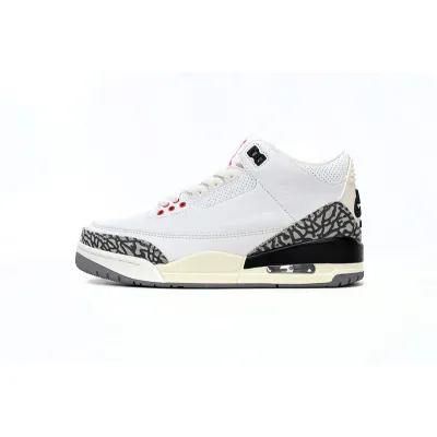 LS Air Jordan 3 “White Cement Reimagined” 01