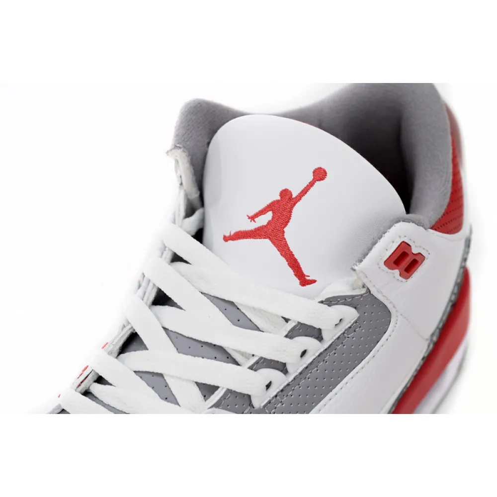 LS Air Jordan 3 OG “Fire Red” Vintage Flame Red