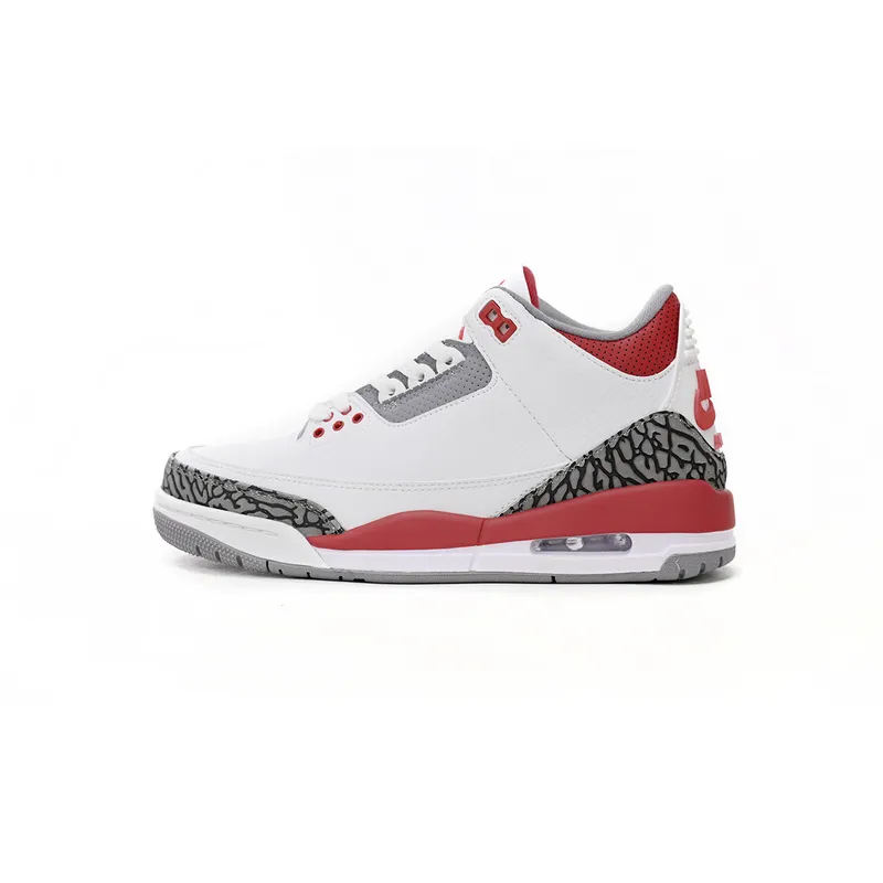 LS Air Jordan 3 OG “Fire Red” Vintage Flame Red