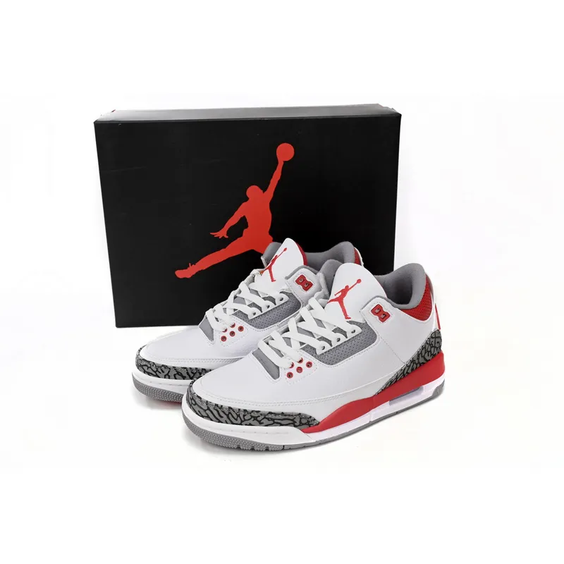 LS Air Jordan 3 OG “Fire Red” Vintage Flame Red