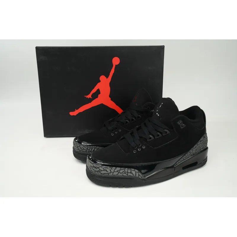 LS Air Jordan 3 Retro Black Cat