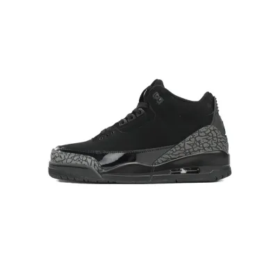 LS Air Jordan 3 Retro Black Cat 01