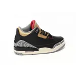 LS Air Jordan 3 WMNS “Black Gold”