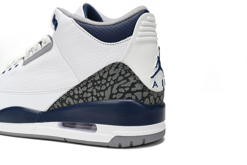 PK Air Jordan 3 "White Navy Cement"