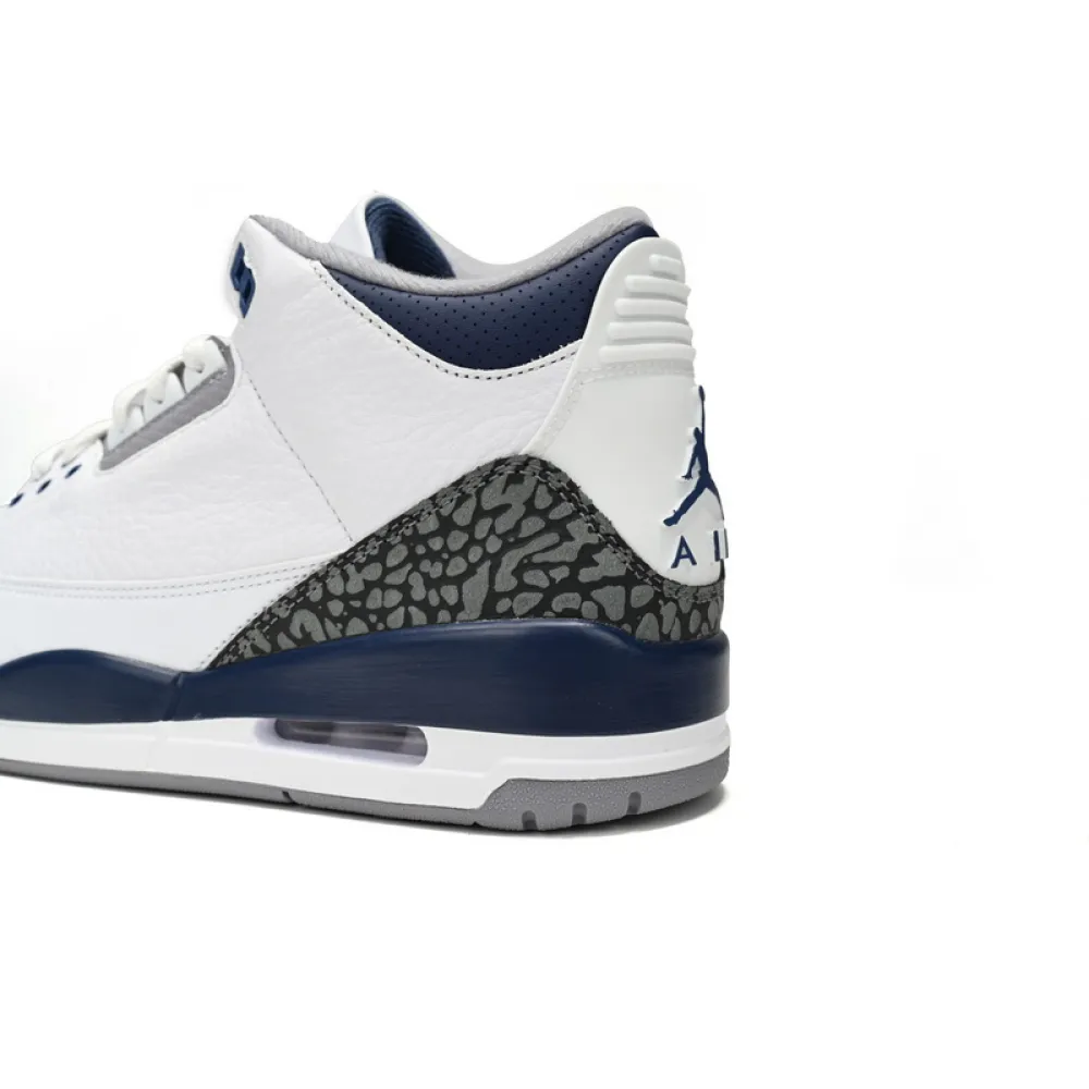 PK Air Jordan 3 "White Navy Cement"