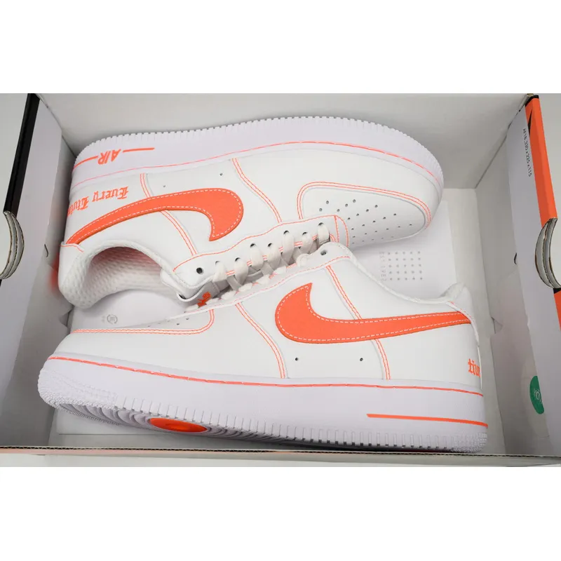 QF Nike Air Force One Low Vlone "White/Orange"