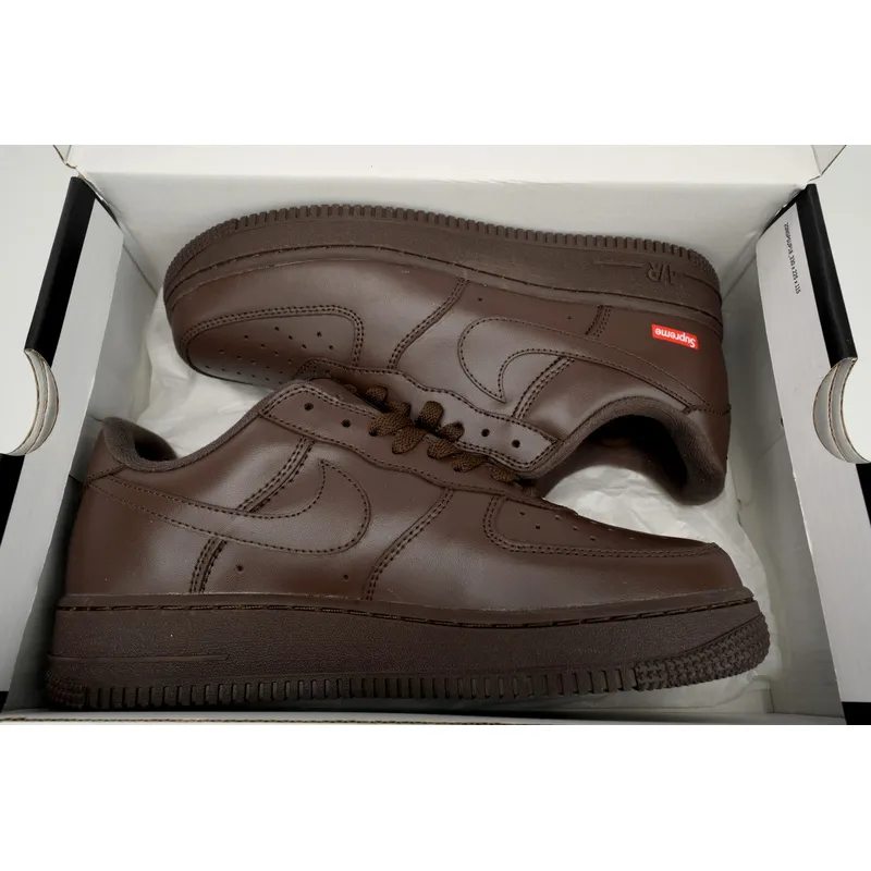 QF Supreme x Nike Air Force 1 Low "Baroque Brown"