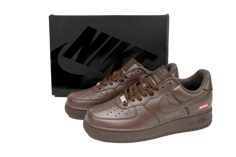 QF Supreme x Nike Air Force 1 Low "Baroque Brown"