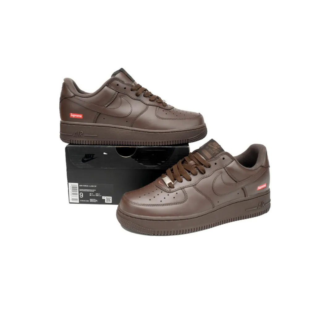 QF Supreme x Nike Air Force 1 Low "Baroque Brown"