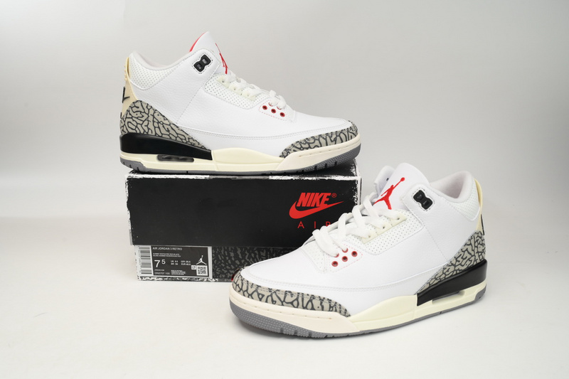 XH Air Jordan 3 “White Cement Reimagined