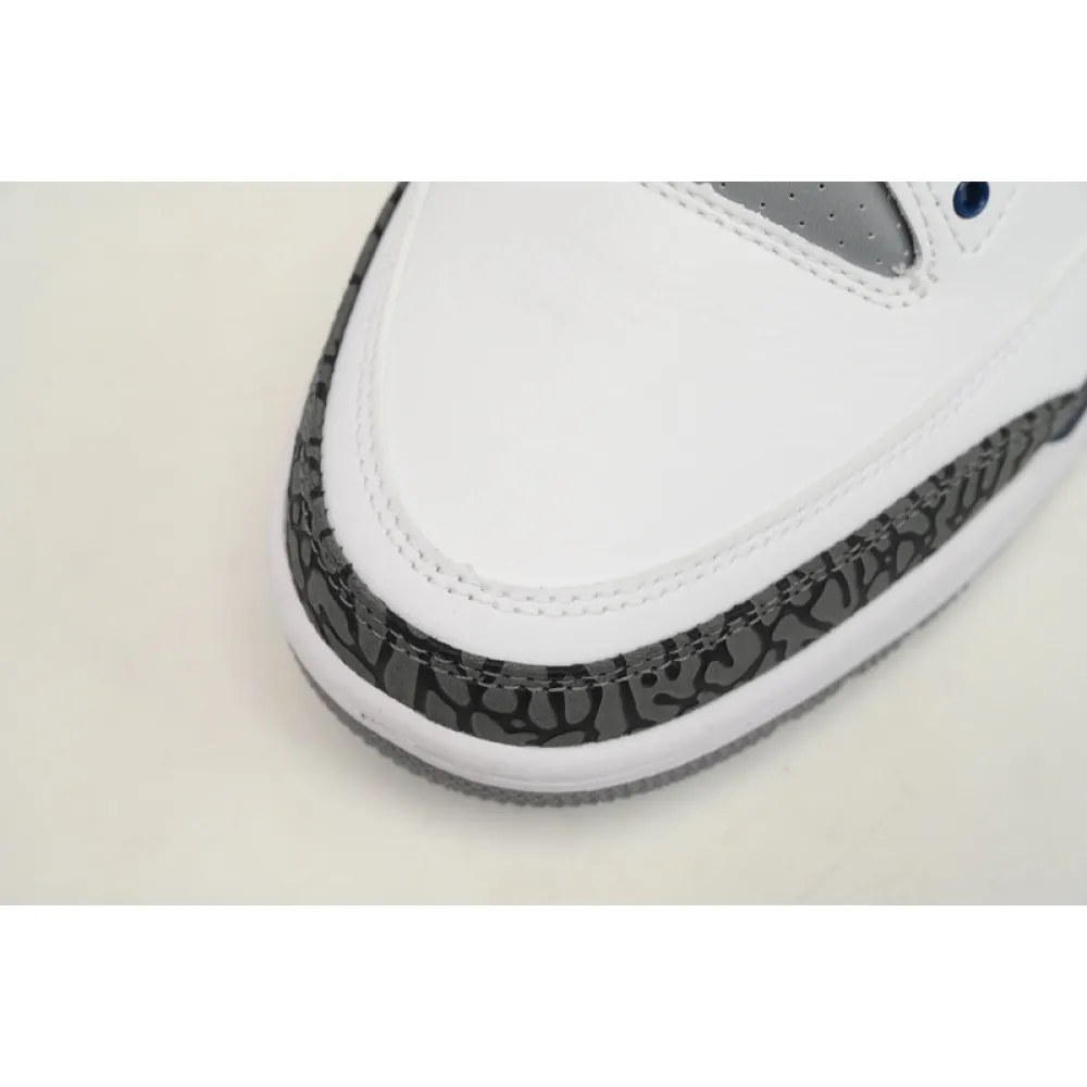 XH Air Jordan 3 "White Navy Cement"