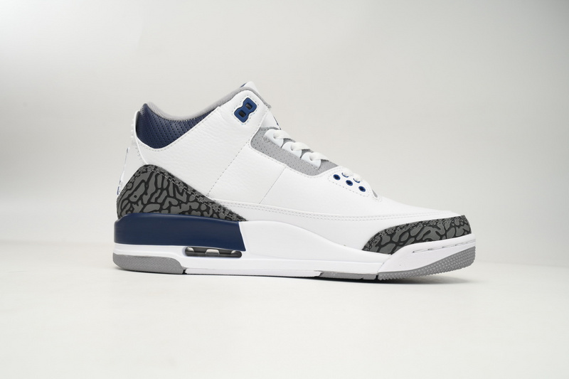 XH Air Jordan 3 "White Navy Cement"