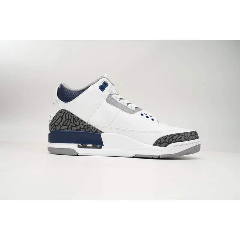 XH Air Jordan 3 "White Navy Cement"