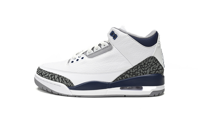 XH Air Jordan 3 "White Navy Cement"