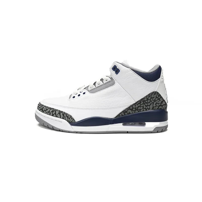 XH Air Jordan 3 "White Navy Cement"