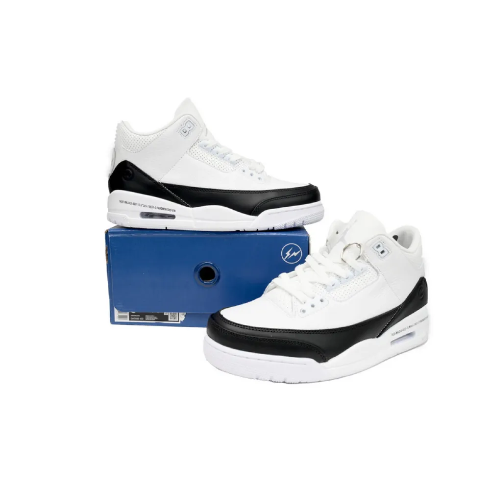 XH Fragment Air Jordan 3 White Black