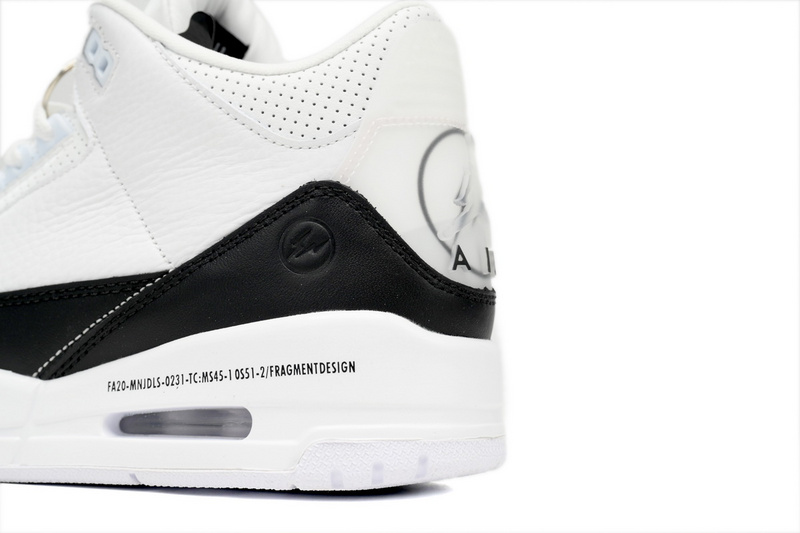 XH Fragment Air Jordan 3 White Black