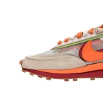 CLOT x sacai x Nike LDWaffle Orange Blaze