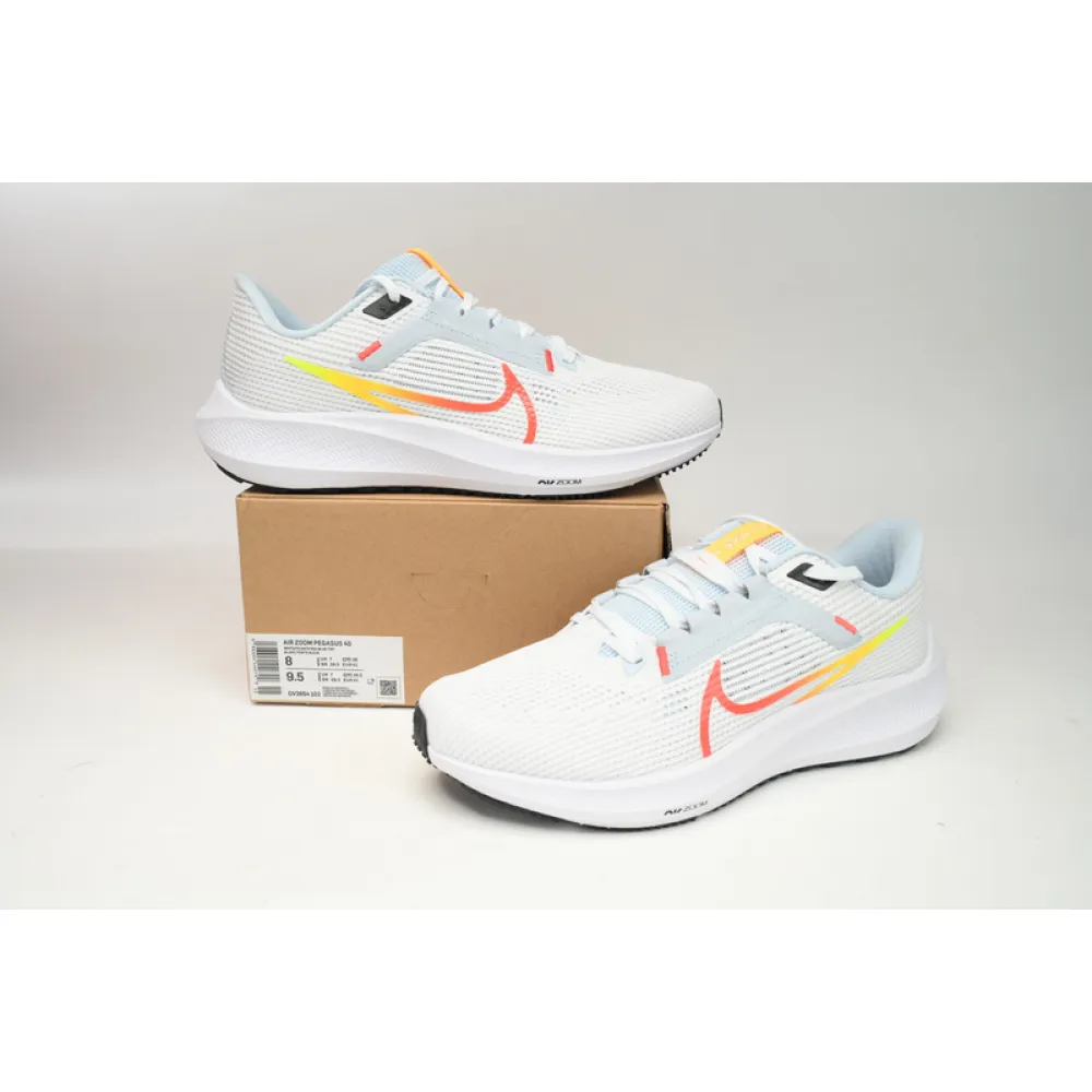 Nike Air Zoom Pegasus 40 White Blue Orange