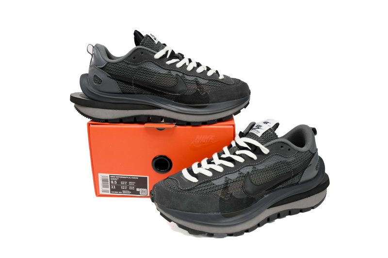Sacai x Nike VaporWaffle Sesame Black And White Grid