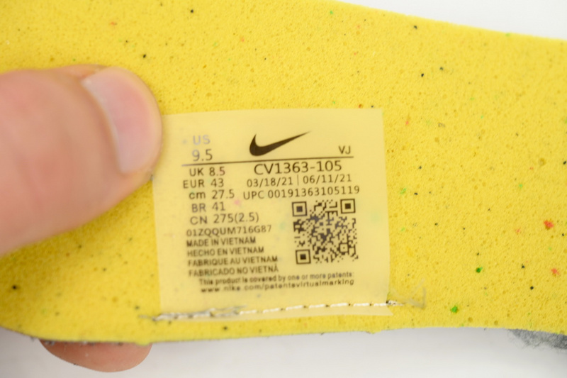 Sacai x Nike VaporWaffle Sesame Black And White Grid