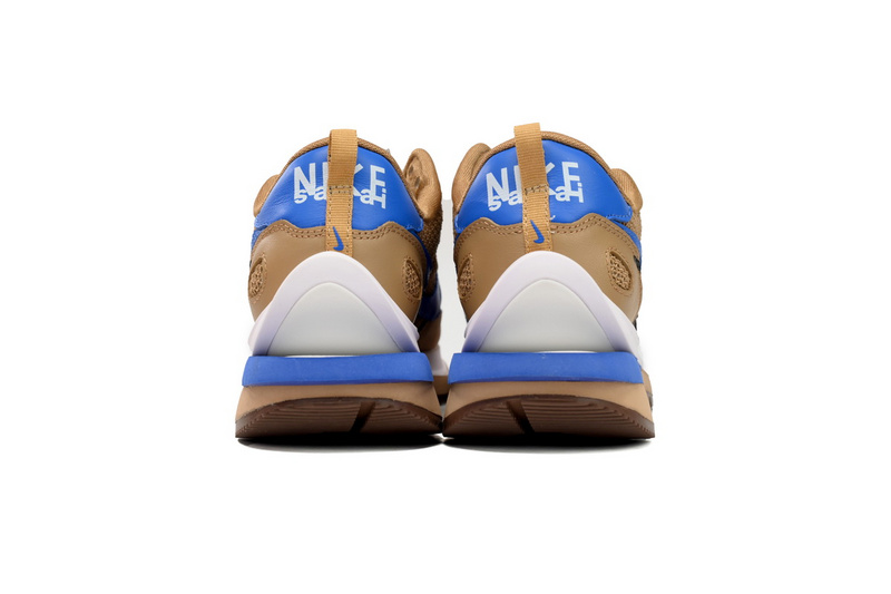 Sacai x Nike VaporWaffle Sesame Brown Blue Black Grid