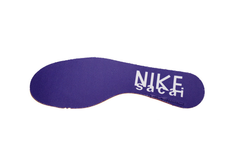 Sacai x Nike VaporWaffle Sesame Purple, White, and Yellow