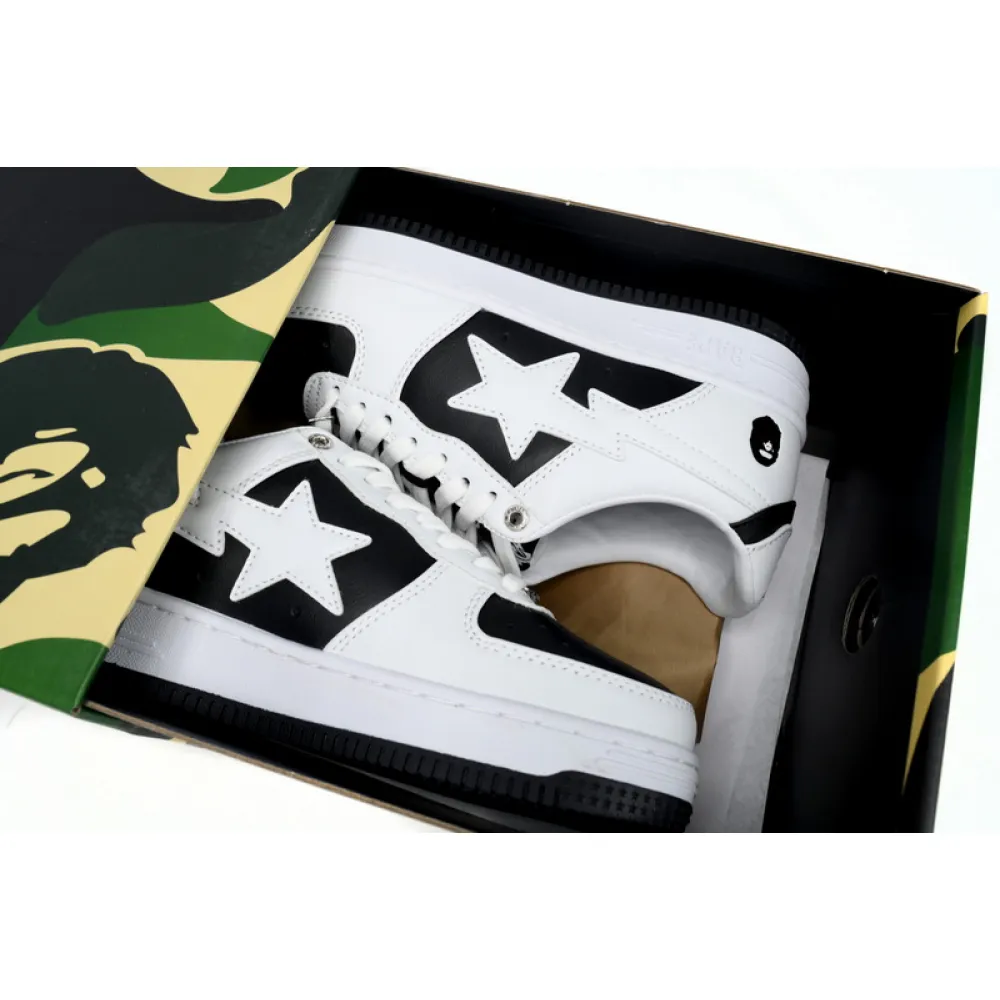 BP A Bathing Ape Bape Sta Low Black And White