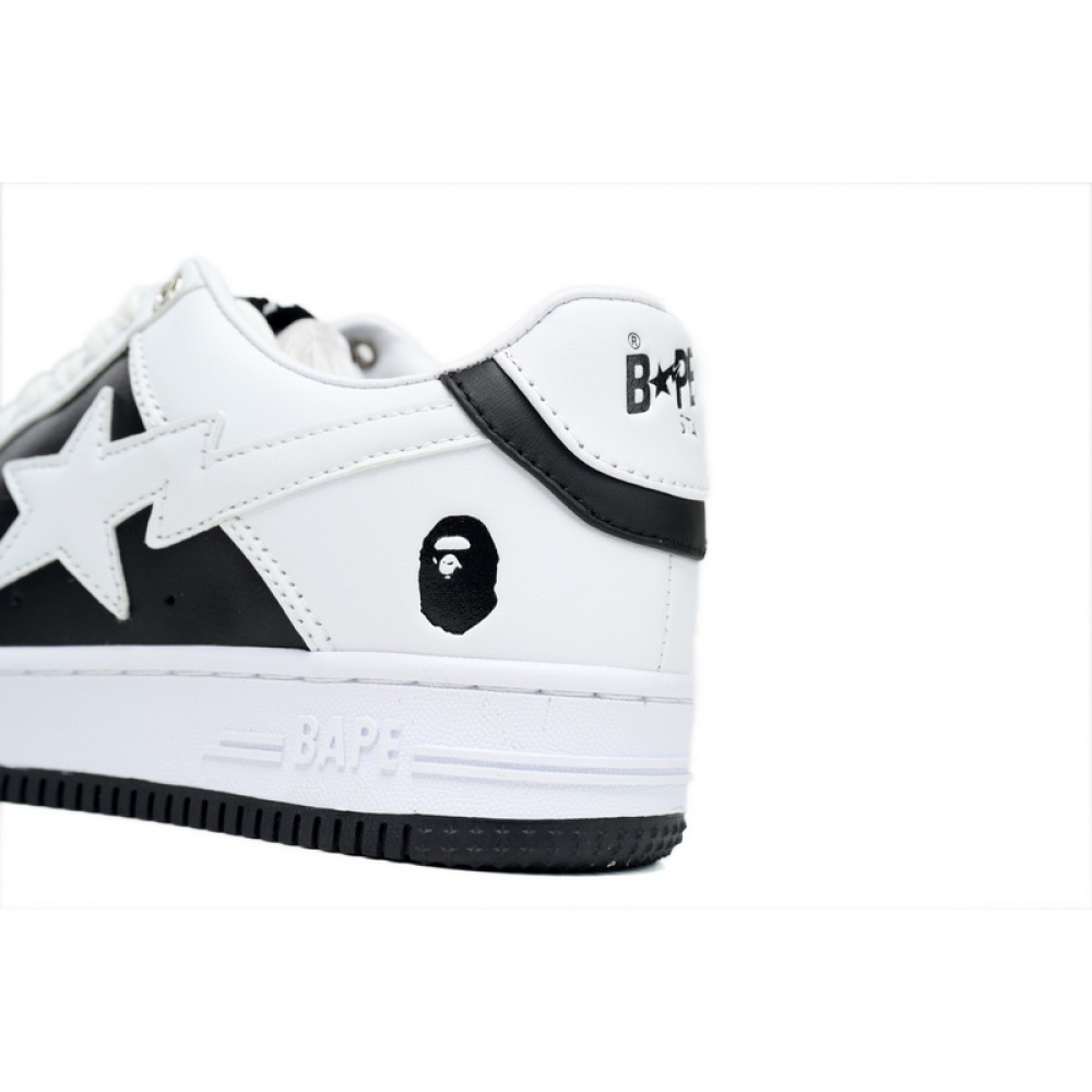 BP A Bathing Ape Bape Sta Low Black And White