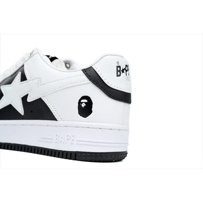 BP A Bathing Ape Bape Sta Low Black And White