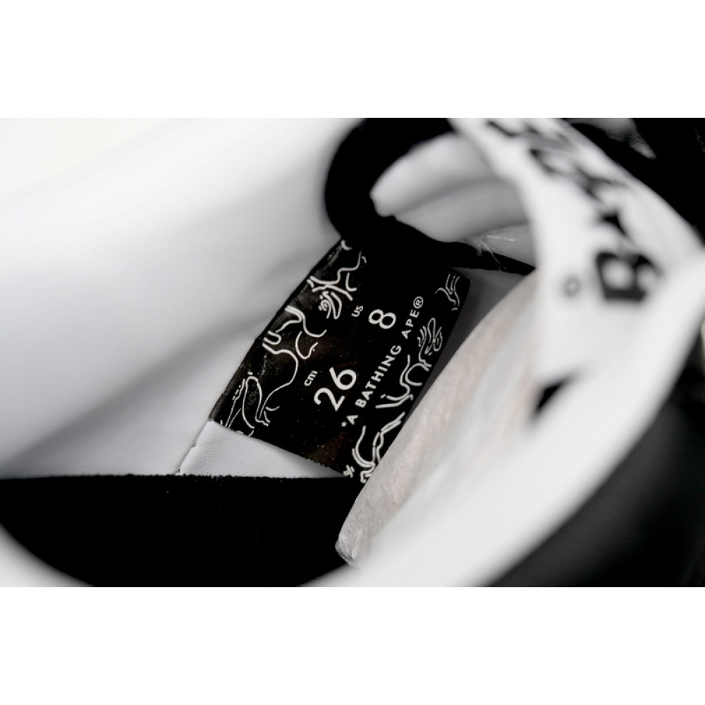 BP A Bathing Ape Bape Sta Low Black And White Star
