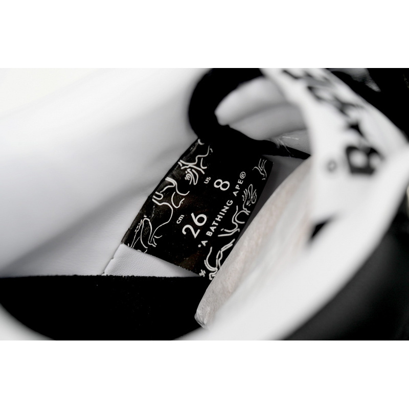BP A Bathing Ape Bape Sta Low Black And White Star