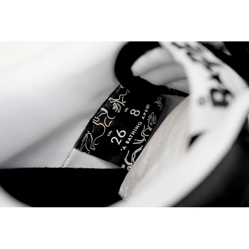 BP A Bathing Ape Bape Sta Low Black And White Star