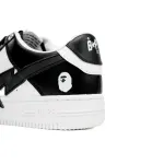 BP A Bathing Ape Bape Sta Low Black And White Star