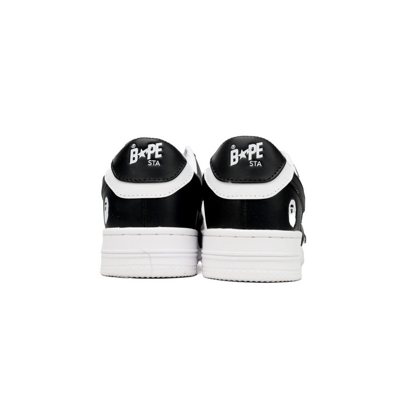 BP A Bathing Ape Bape Sta Low Black And White Star