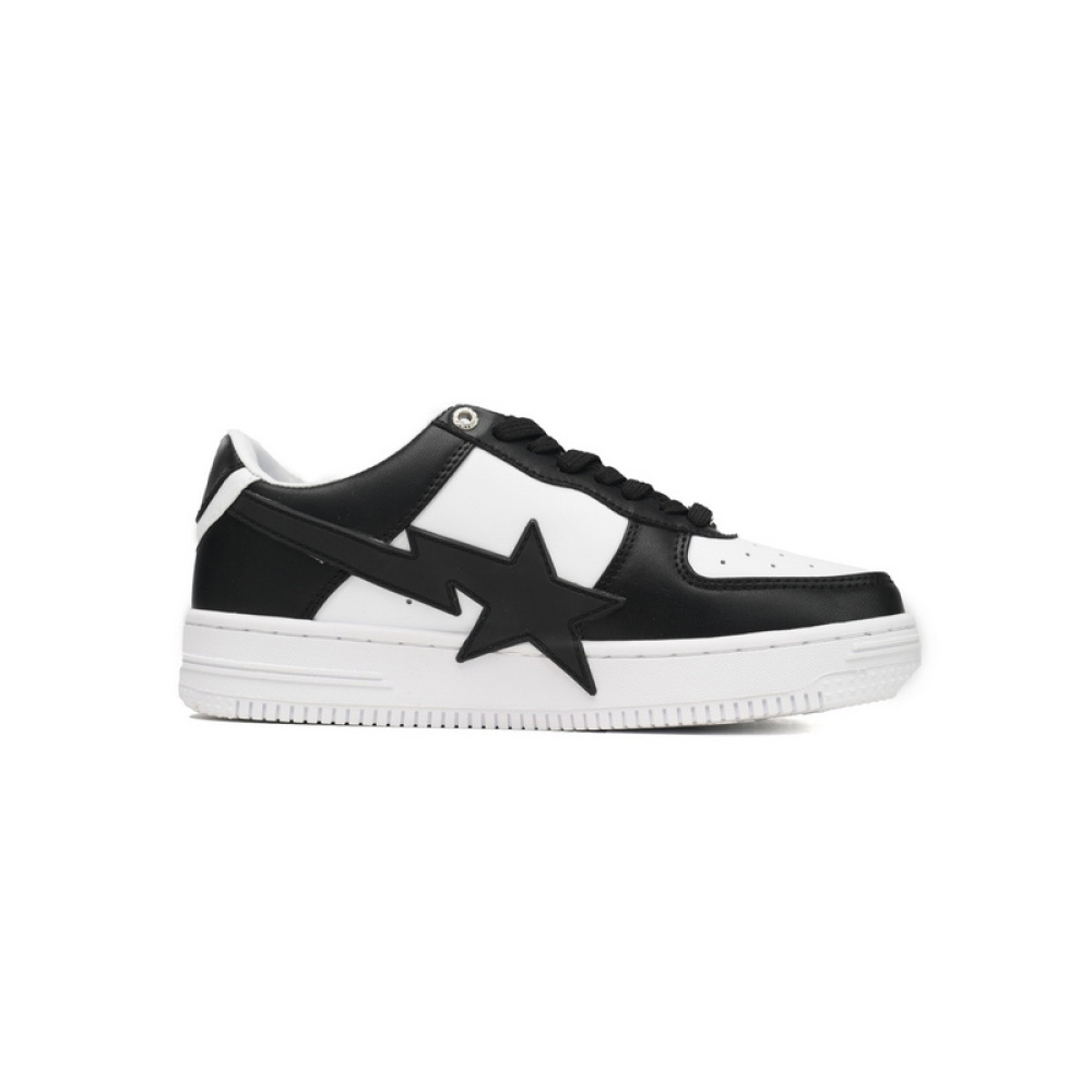 BP A Bathing Ape Bape Sta Low Black And White Star