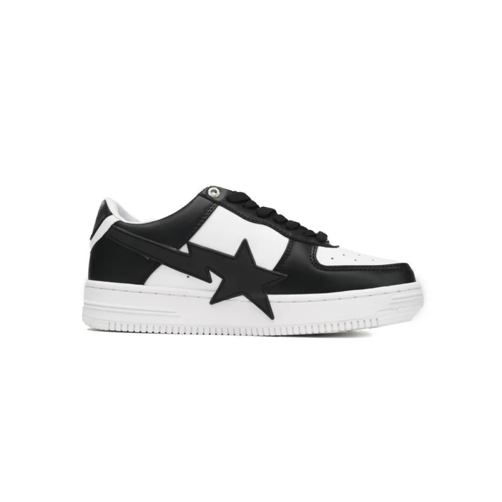 BP A Bathing Ape Bape Sta Low Black And White Star