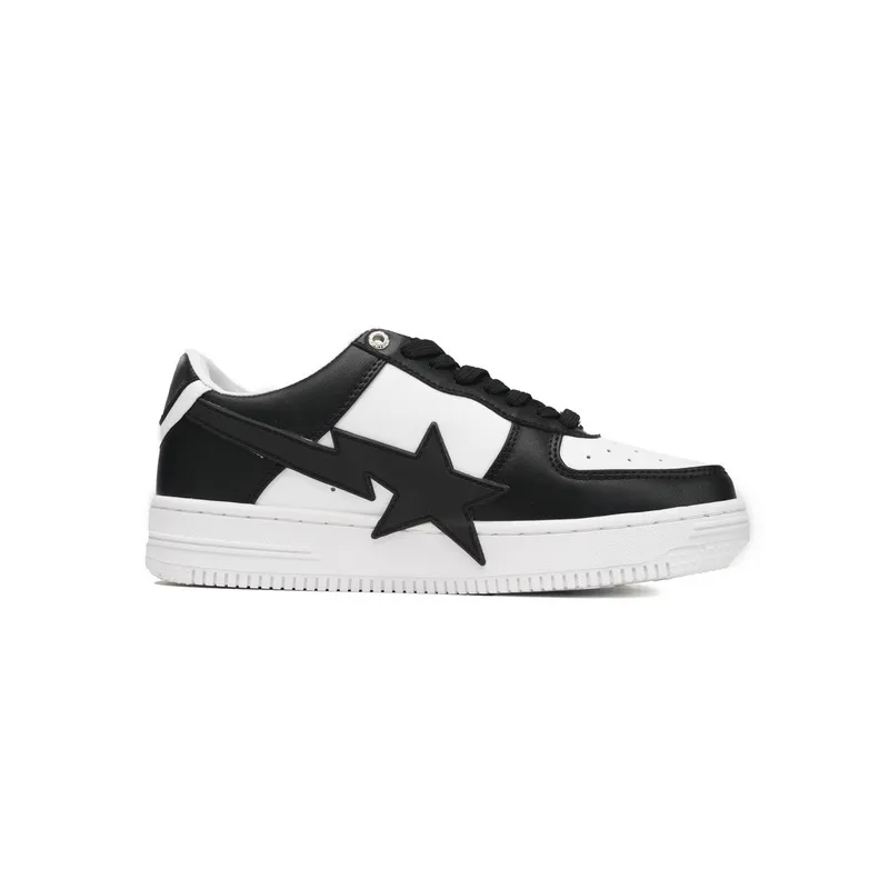 BP A Bathing Ape Bape Sta Low Black And White Star
