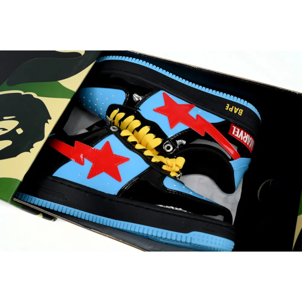 BP A Bathing Ape Bape Sta Low Black Widow
