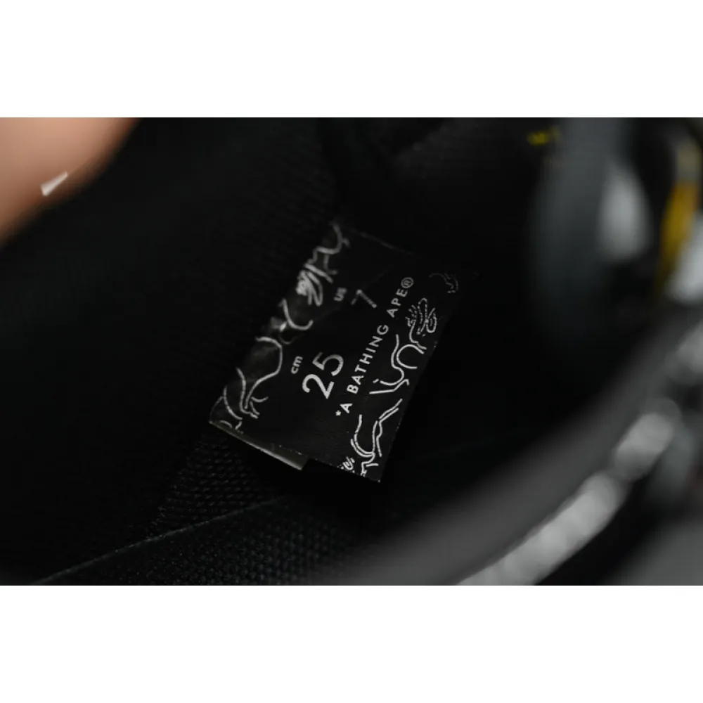 BP A Bathing Ape Bape Sta Low Black Widow