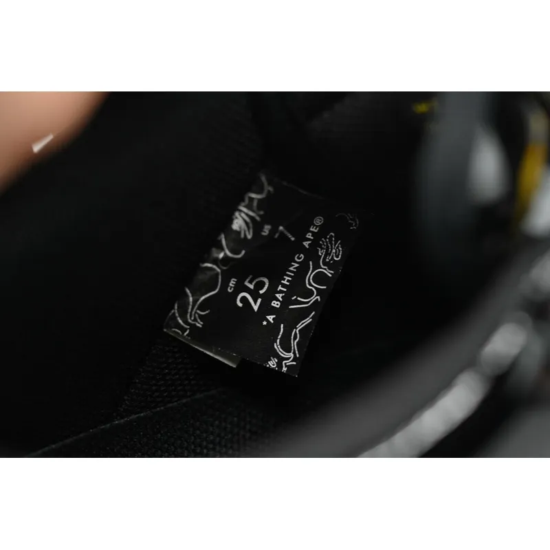 BP A Bathing Ape Bape Sta Low Black Widow