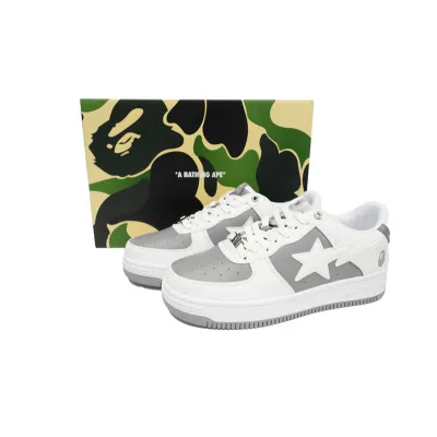 BP A Bathing Ape Bape Sta Low Grey White 02