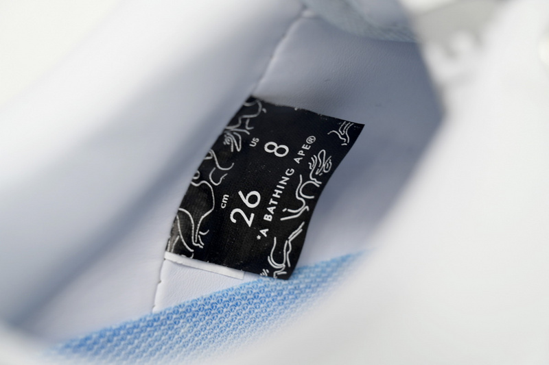 BP A Bathing Ape Bape Sta Low Grey White