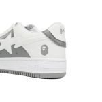 BP A Bathing Ape Bape Sta Low Grey White