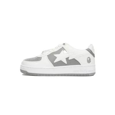 BP A Bathing Ape Bape Sta Low Grey White 01