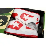 BP A Bathing Ape Bape Sta Low Red And White