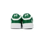 BP A Bathing Ape Bape Sta Low White Green Star