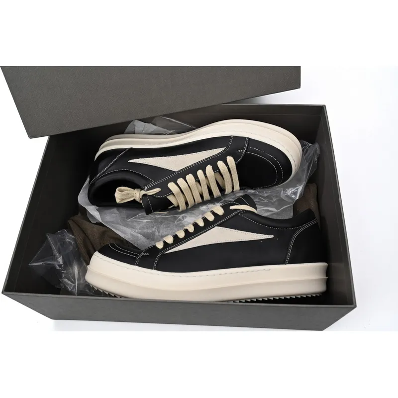 RICK OWENS Black And White L Leather surface