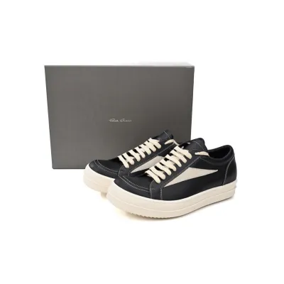 RICK OWENS Black And White L Leather surface 02